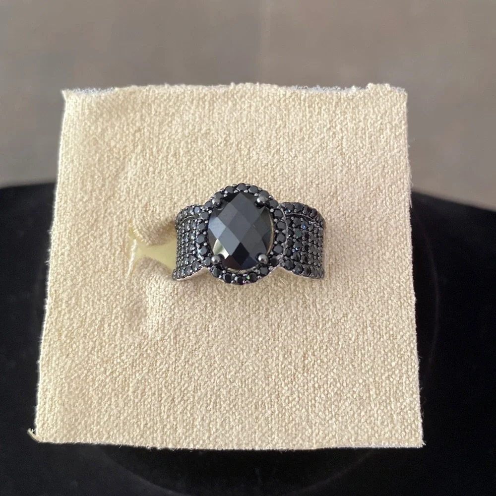 Black Spinel ring - Picture 2 of 4